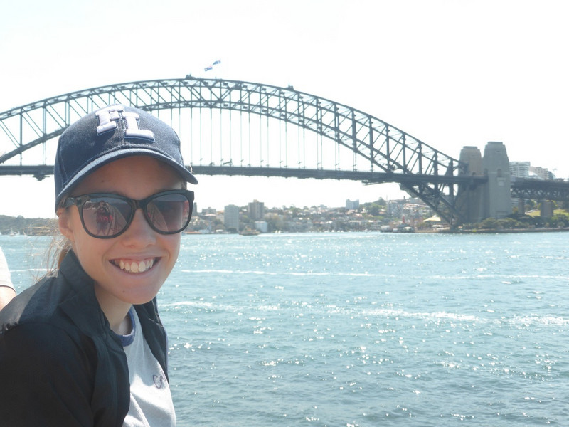 Kirsten at Sydney Harbour