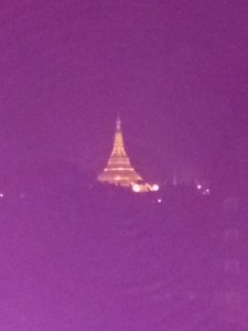 Shwedagon from hotel roof