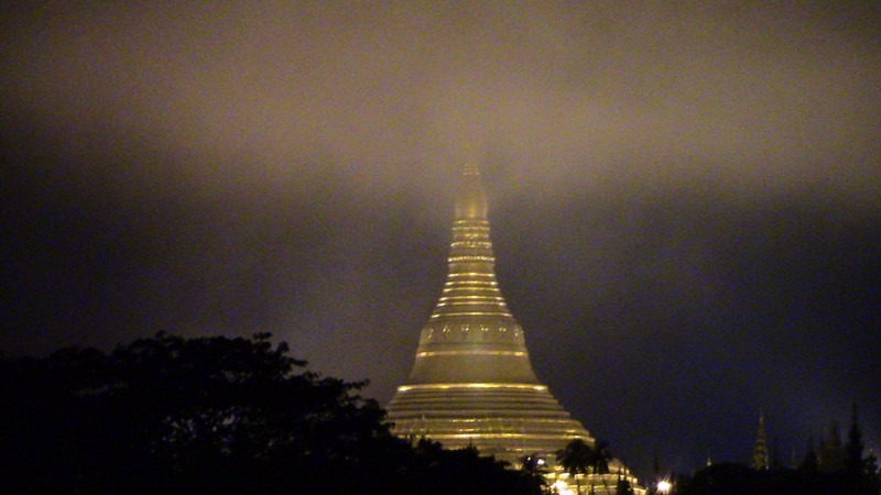 Smoke around Shwedagon