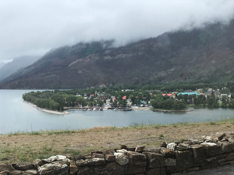 Waterton townsite from POW