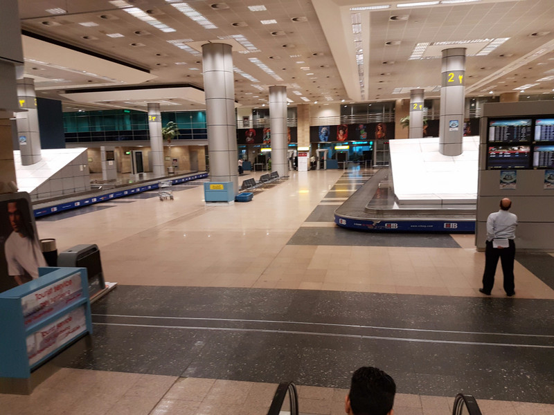 Desolated Cairo airport