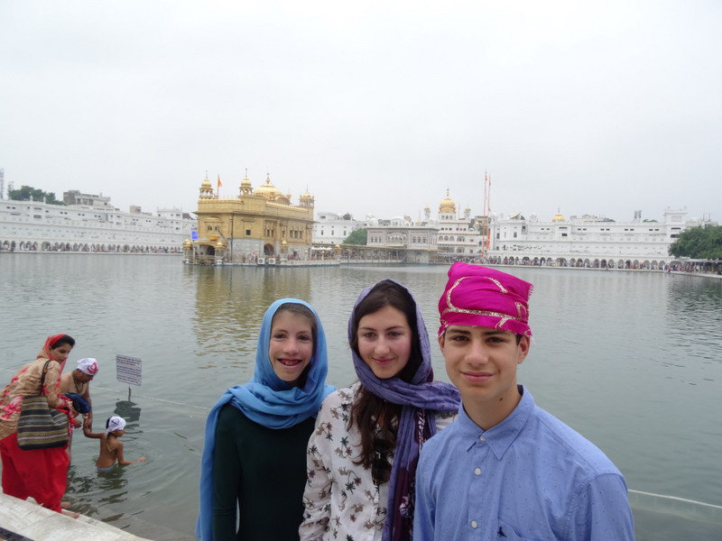 The children at the Golden Temple