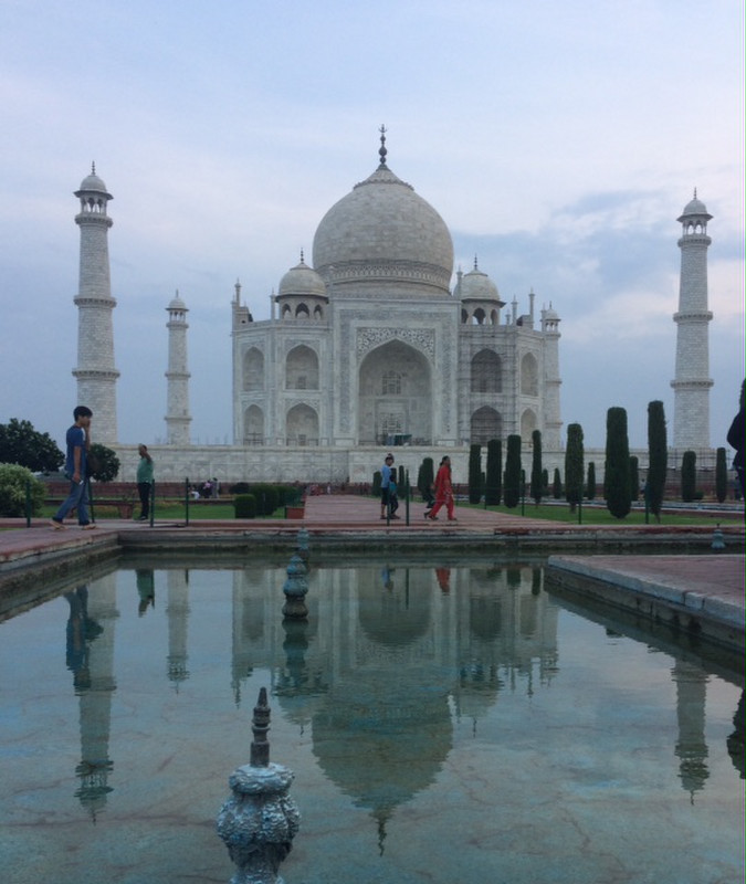 The Taj reflected in all its glory- credit Molly Bird