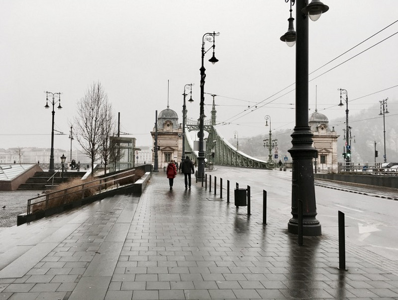 Winter season in Budapest