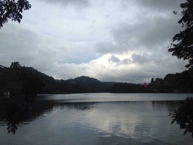 Cloudy view of Lake Kandy