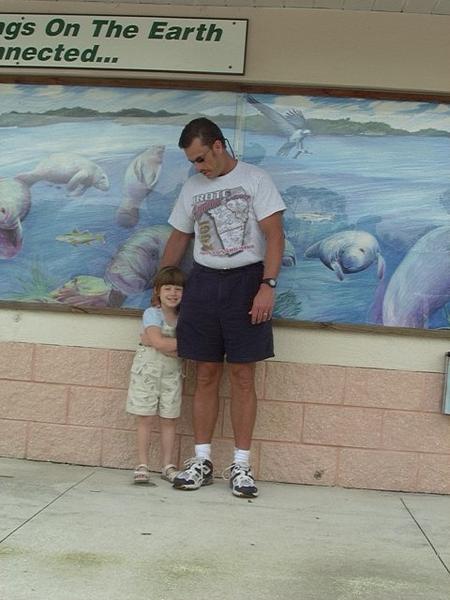 Jordan and Daddy at the Manatee Reservation