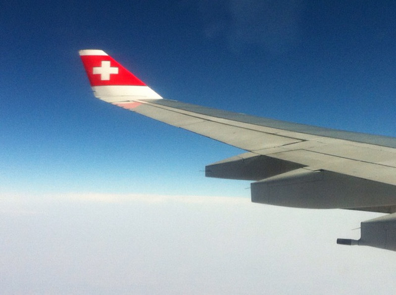 Swiss in blue skies