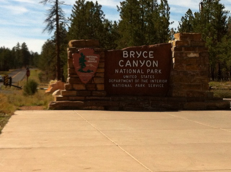 Entrence Bryce Canyon NP