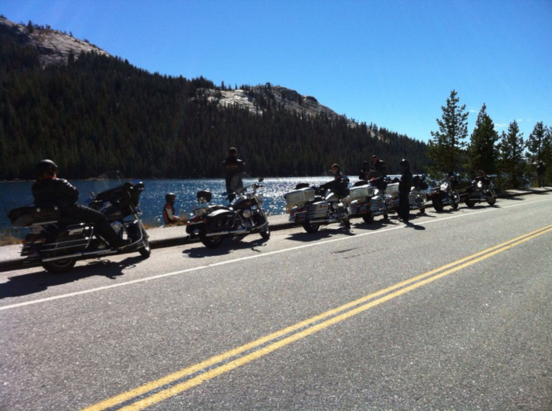 Stop at a Lake in the Yosemite NP