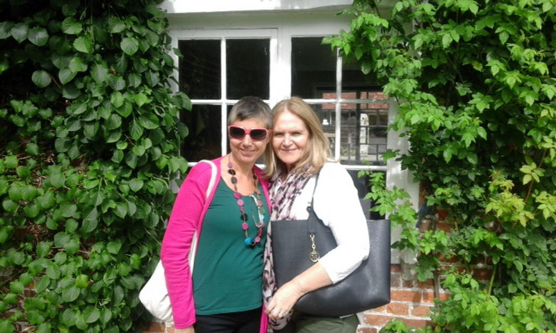 Catherine and Me outside Jane Austens 