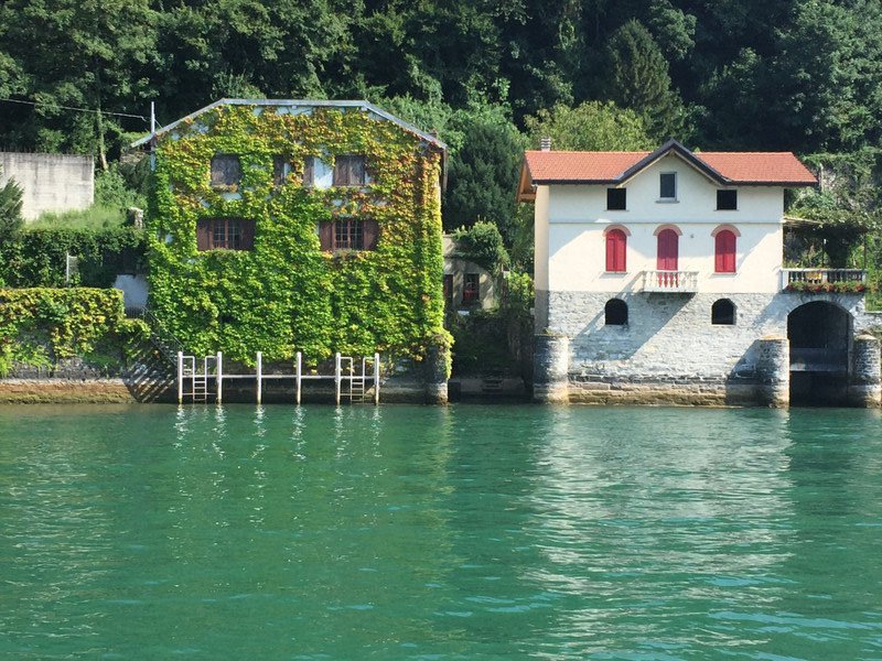 Cute houses - and the water really is that colour