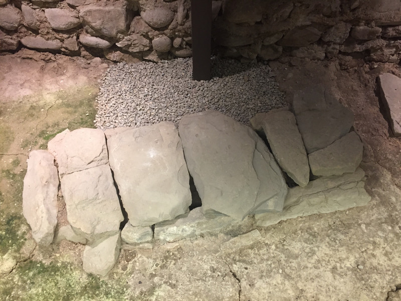 Slab tomb discovered after destruction of the original monastery