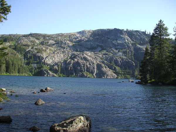 Castle Lake shoreline view