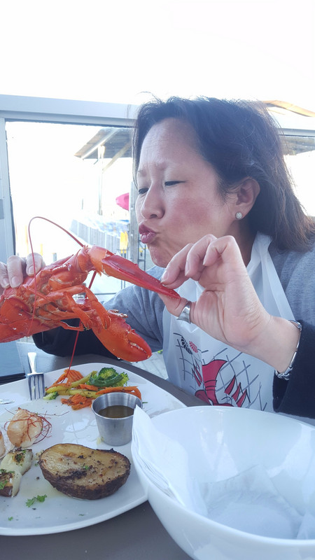 Ann and lobster