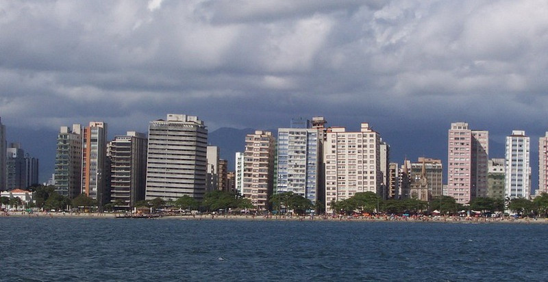 BRAZIL, The leaning Buildings of Santos