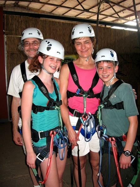 The family that zip lines together stays together.