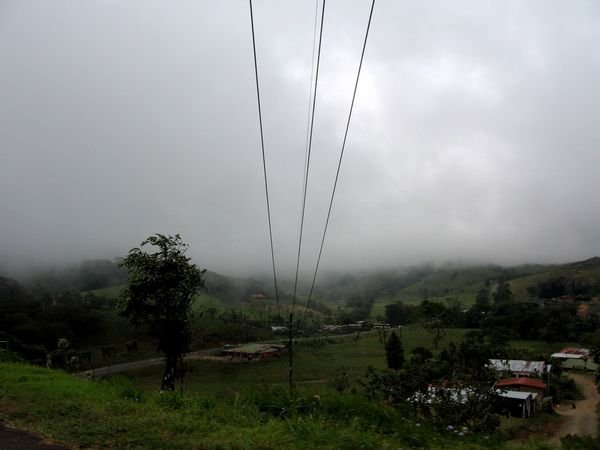 Cloudy and cool on the way to Arenal Volcano