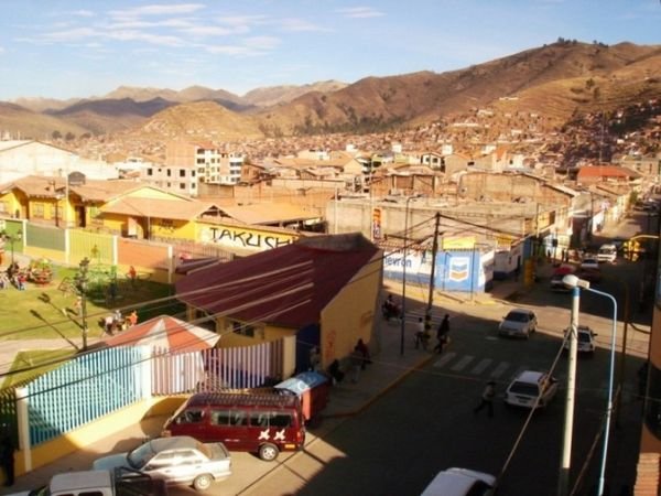 Cusco, vue depuis notre chambre d'hôtel