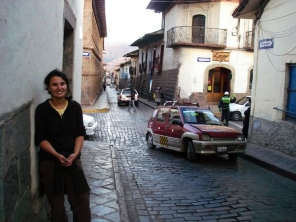 Mél dans une rue de Cusco