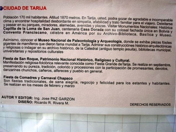 "Ciudad de Tarija"