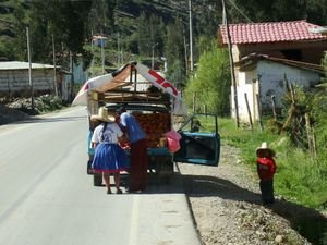 Sur la route "Cajamarca-Celendin"