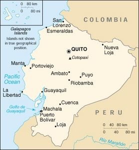 Carte de l'Équateur