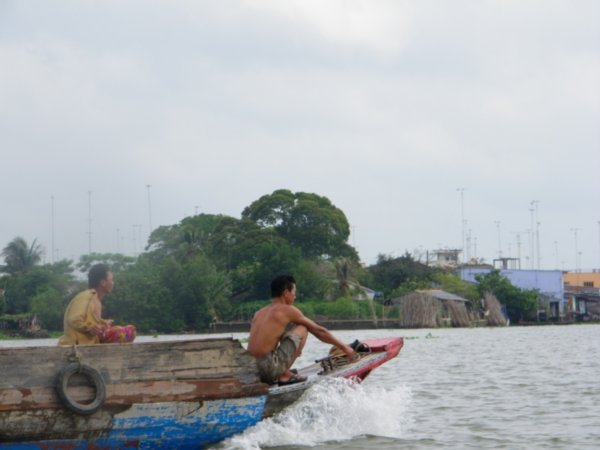 Local villagers commuting to the market