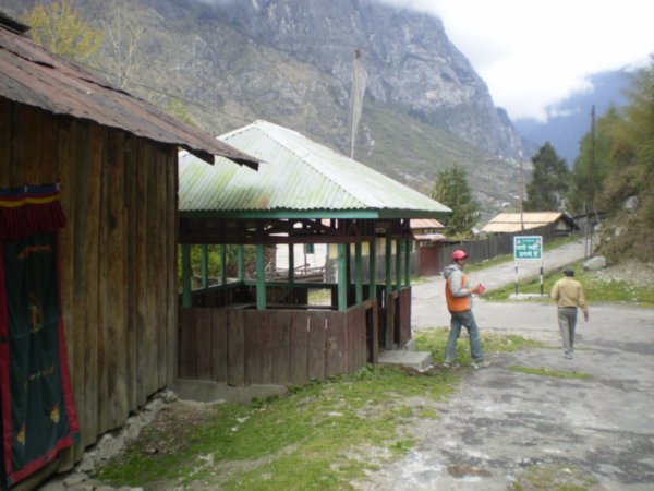 Walking in the town near Lachung