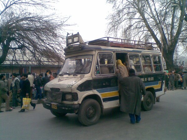 The local contraption for public transport in Srinagar