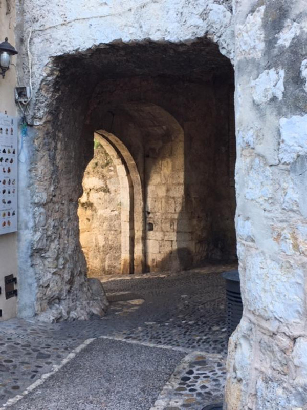 One of many archways in the village