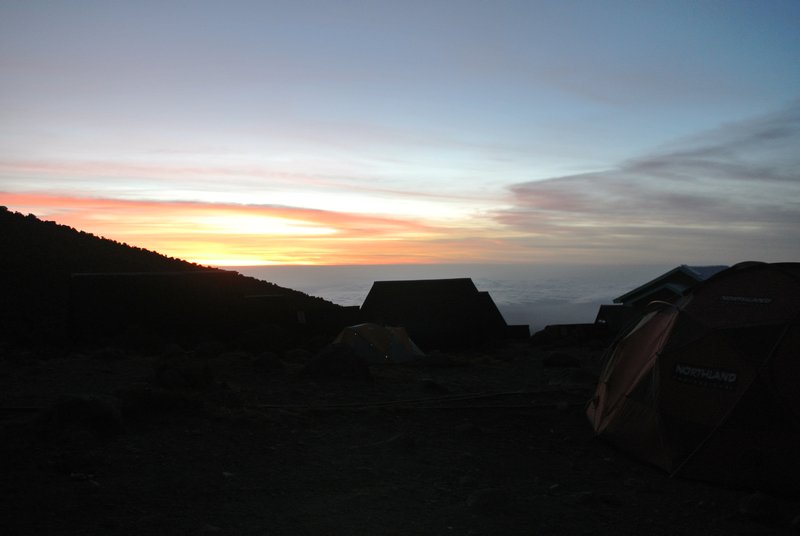 Sunrise at our last campsite