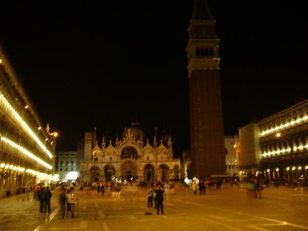 City square at night