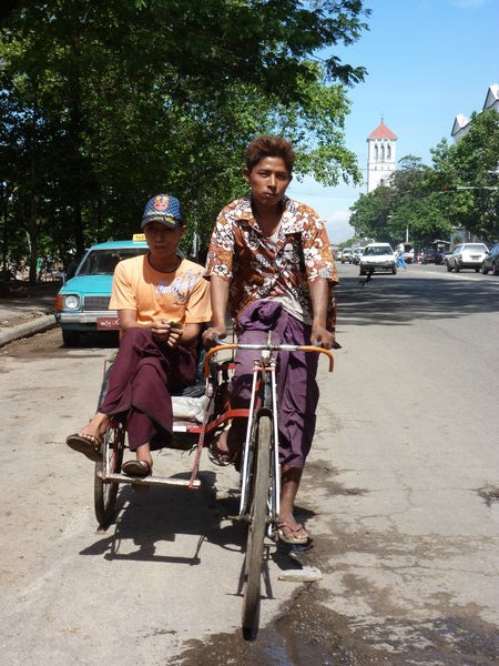 Burmese Trishaws @ Yangon