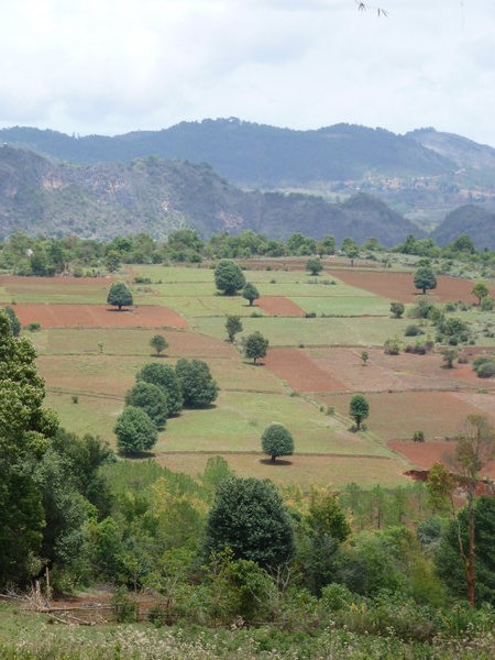 Landscape between Kalaw and Inle Lake