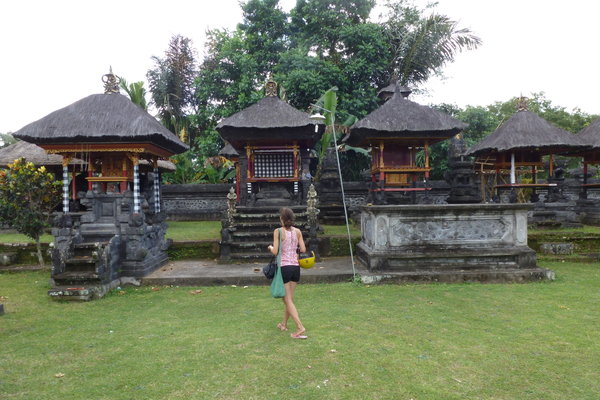 Ani at the hindu temple in the midle of the forest