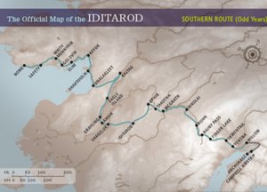 2018 Iditarod Map