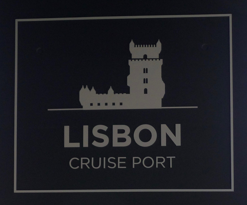 Lisbon Cruise Port sign