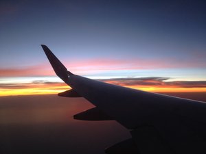 Sunset, 30,000 feet above the ground!