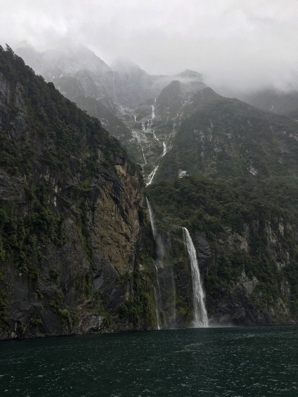 Milford Sound and its impressive waterfalls