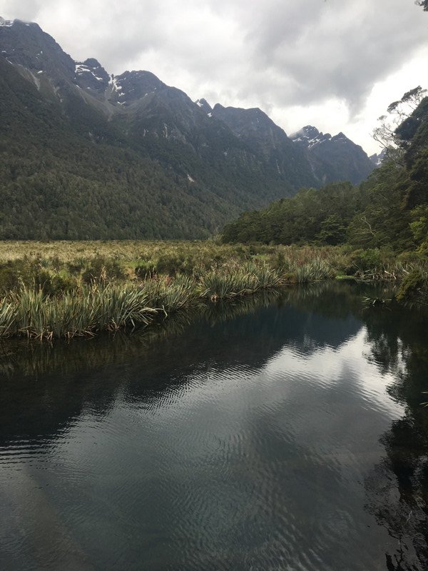 On the road to Milford Sound, Mirror Lakes