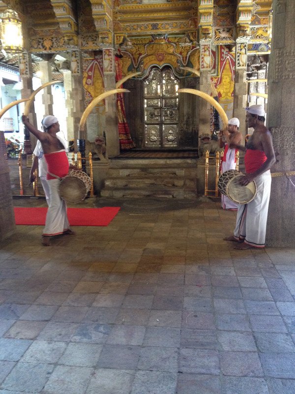 Tevava ceremony at the Tooth relic temple