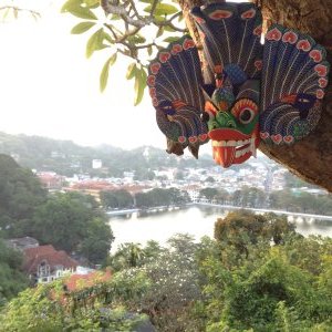 Kandy lake & city view from viewpoint