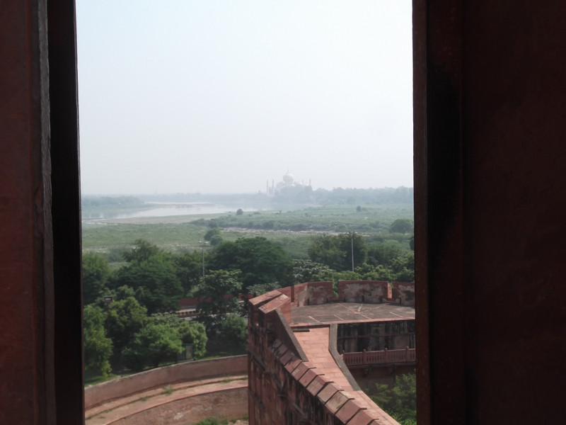 Agra Red Fort View to Taj Mahal