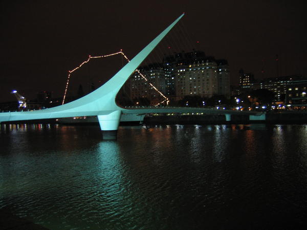 The bridge over the Rio de la Plata