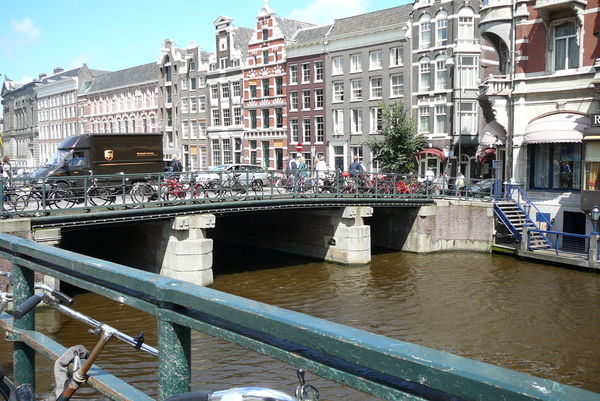 One of the many bridges in Amsterdam.