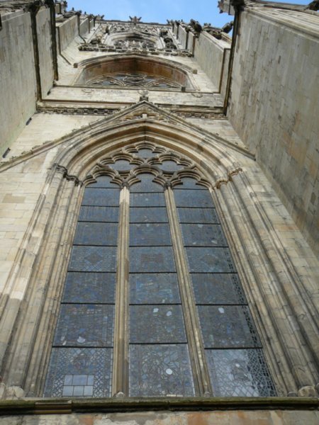 Stained glass window at York Minster