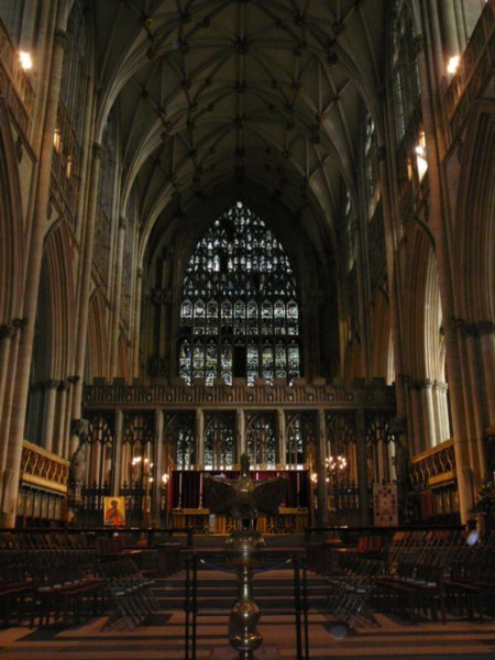 The altar at the Minster