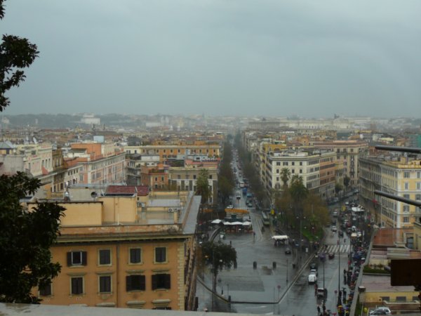 View of Rome from the Vatican Museum
