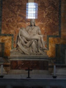 Michelangelo's Pieta at St Peter's Basilica