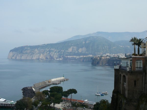 View of the coast from Sorrento town.